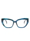 Max Mara Eyewear Cat-eye Glasses In Blue