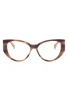 Max Mara Eyewear Cat-eye Glasses In Brown