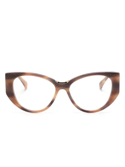 Max Mara Eyewear Cat-eye Glasses In Brown