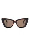 Max Mara Eyewear Cat-eye Sunglasses In Brown
