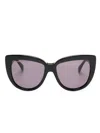 Max Mara Eyewear Cat-eye Tinted Sunglasses In Black