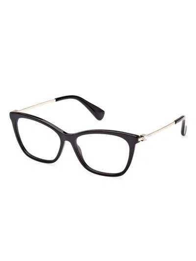 Max Mara Eyewear Cat-eye Frame Glasses In Black