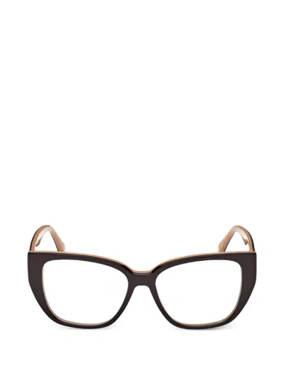 Max Mara Eyewear Cat-eye Frame Glasses In Brown