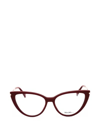Max Mara Eyewear Cat-eye Frame Glasses In Brown