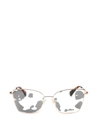 Max Mara Eyewear Cat-eye Frame Glasses In Gold