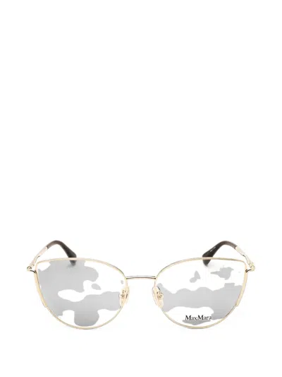 Max Mara Eyewear Cat-eye Frame Glasses In Gold