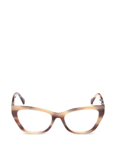 Max Mara Eyewear Cat-eye Glasses In Brown