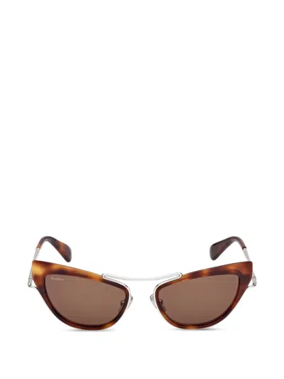 Max Mara Eyewear Cat-eye-frame Sunglasses In Brown