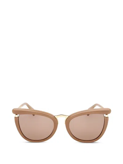 Max Mara Eyewear Cat-eye-frame Sunglasses In Brown