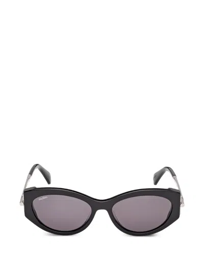 Max Mara Eyewear Cat-eye-shape Sunglasses In Black