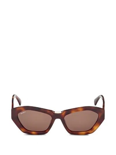 Max Mara Eyewear Cat-eye-shape Sunglasses In Brown