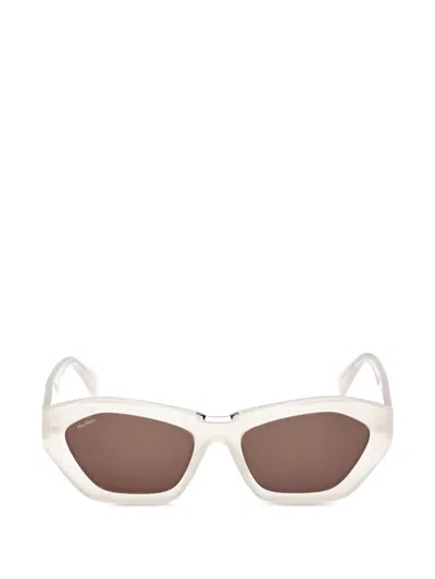 Max Mara Eyewear Cat-eye-shape Sunglasses In White