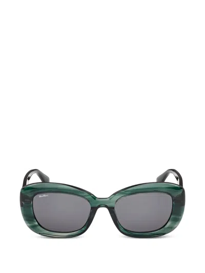 Max Mara Eyewear Elizabeth 1 Oversized-frame Sunglasses In Green