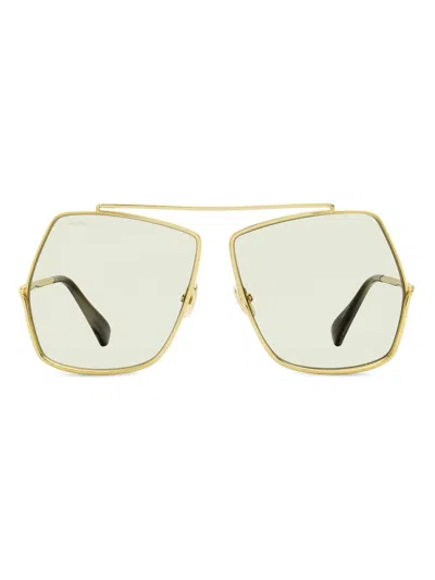 Max Mara Eyewear Elsa Sunglasses In Gold