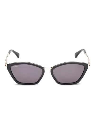 Max Mara Eyewear Geometric-frame Sunglasses In Gold