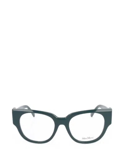 Max Mara Eyewear Geometric-frame Glasses In Green