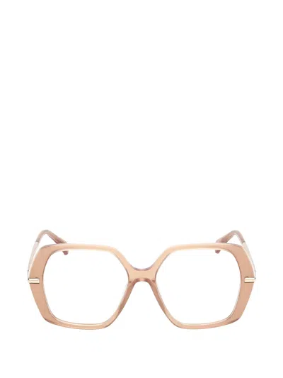 Max Mara Eyewear Geometric-frame Glasses In Neutral
