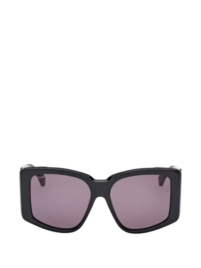 Max Mara Eyewear Geometric-frame Sunglasses In Black