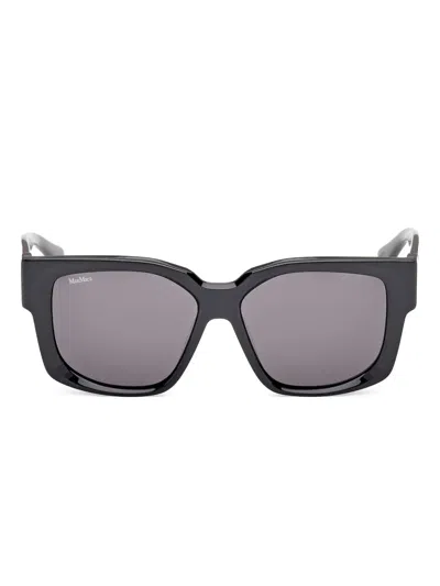 Max Mara Eyewear Geometric-frame Sunglasses In Black