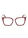 Max Mara Eyewear Logo-engraved Glasses In Red