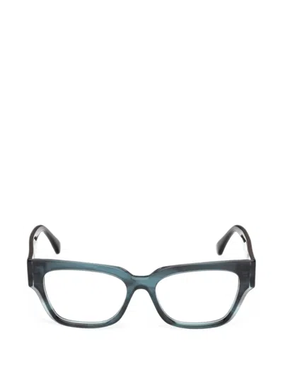 Max Mara Eyewear Logo-detail Glasses In Green