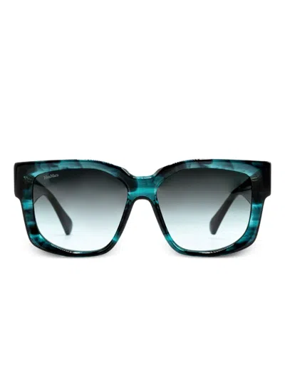 Max Mara Eyewear Marble Square Sunglasses In Blue