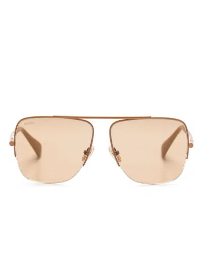 Max Mara Eyewear Menton 3 Sunglasses In 褐色