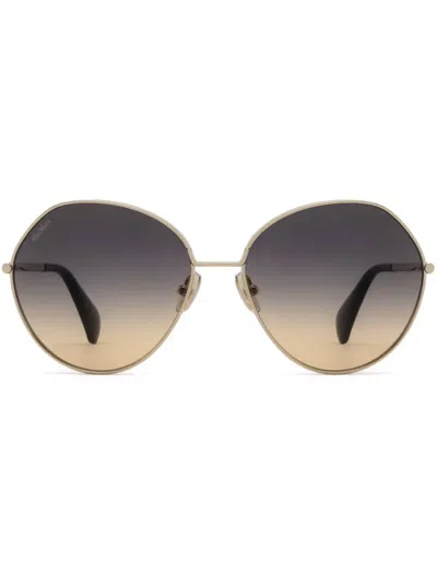 Max Mara Eyewear Menton Sunglasses In Gold