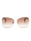 Max Mara Eyewear Menton1 Oversize-frame Sunglasses In Gold