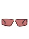 Max Mara Eyewear Miller 1 Sunglasses In 金色