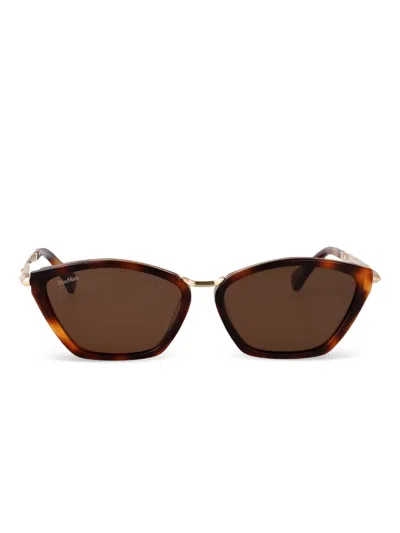Max Mara Eyewear Miller 7 Cat-eye Sunglasses In Brown