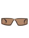 Max Mara Eyewear Miller1 Sunglasses In 褐色