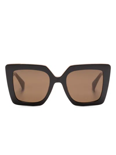 Max Mara Eyewear Mm0051 Sunglasses In 金色