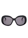 Max Mara Eyewear Oversize-frame In Black
