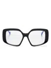 Max Mara Eyewear Oversize-frame Glasses In Black