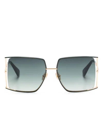 Max Mara Eyewear Oversize-frame Sunglasses In 绿色