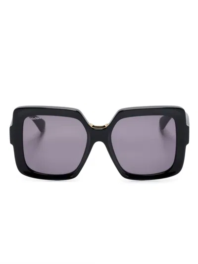 Max Mara Eyewear Oversize-frame Sunglasses In Black
