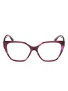 Max Mara Eyewear Oversized Cat-eye Frames In Purple