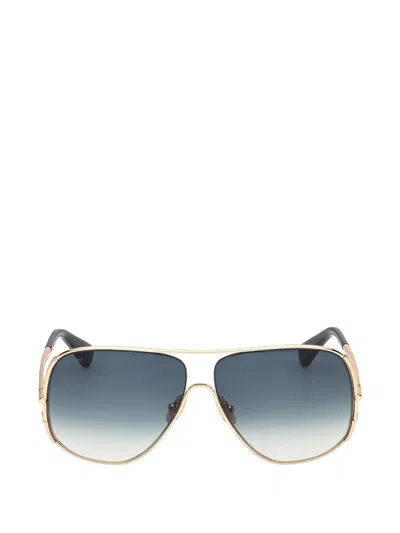 Max Mara Eyewear Pilot-frame Sunglasses In Blue