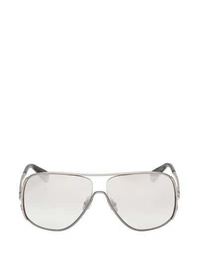 Max Mara Eyewear Pilot-frame Sunglasses In Orange