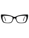 Max Mara Eyewear Rectangle-frame Glasses In 黑色