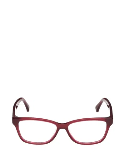 Max Mara Eyewear Rectangle-frame Glasses In Brown