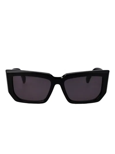 Max Mara Eyewear Rectangle-frame Sunglasses In Black