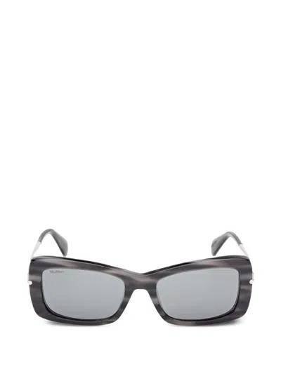 Max Mara Eyewear Rectangle Sunglasses In Gray
