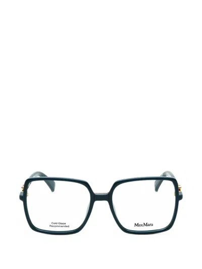 Max Mara Eyewear Rectangle-frame Glasses In Blue