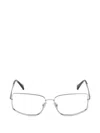 Max Mara Eyewear Rectangle-frame Glasses In Metallic