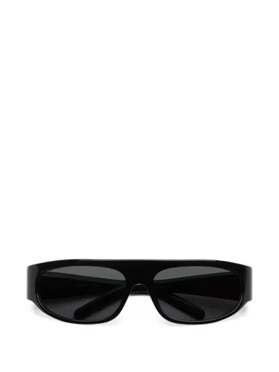 Max Mara Eyewear Rectangle-frame Sunglasses In 블랙