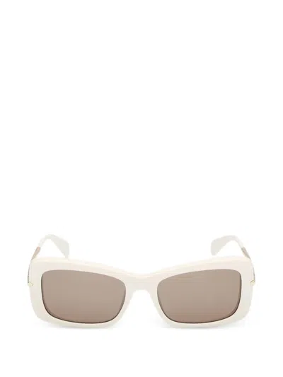 Max Mara Eyewear Rectangle-frame Sunglasses In Brown
