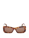 Max Mara Eyewear Rectangle-frame Sunglasses In Brown