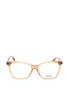 Max Mara Eyewear Rectangular-frame Glasses In Pink